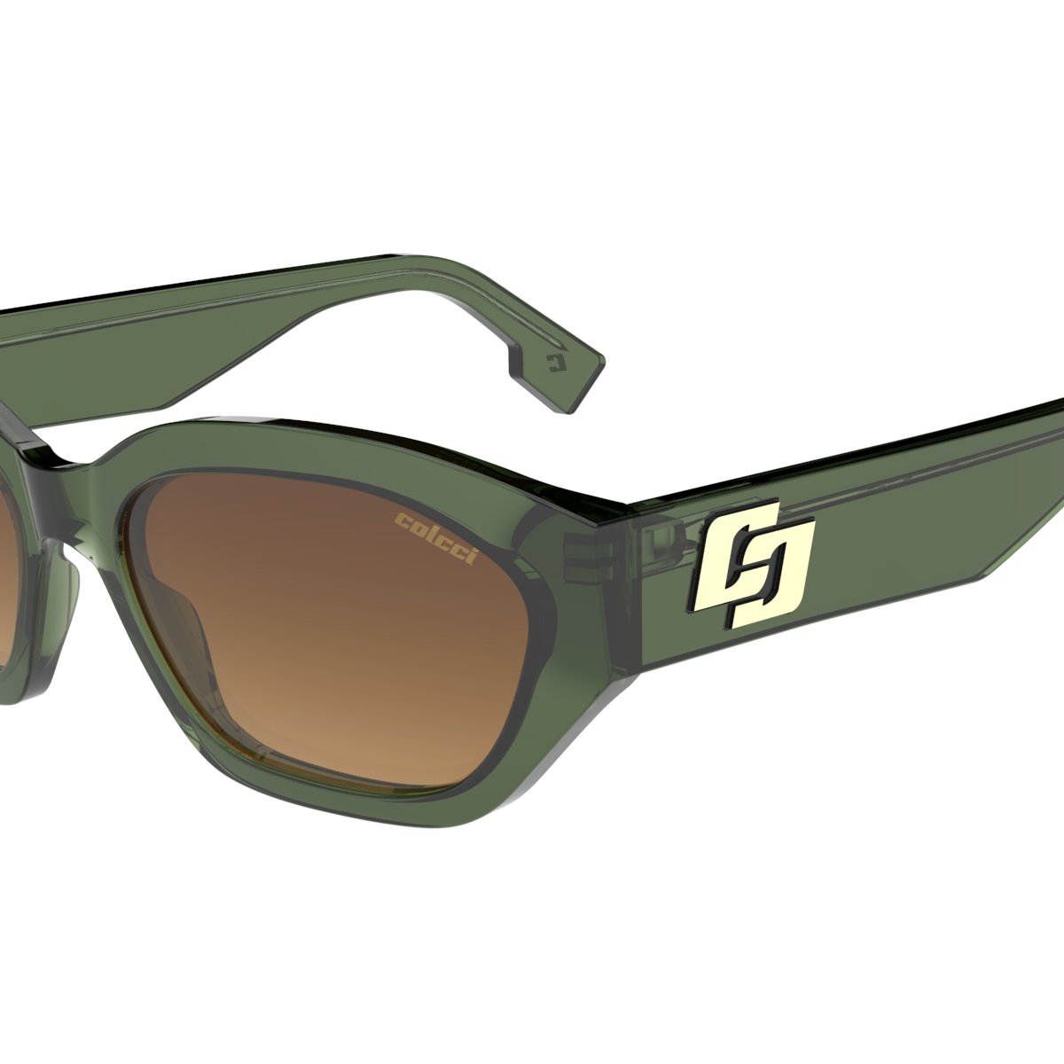 Oculos Solar Colcci Petra C0317kf534 Verde Translucido Lente Marrom Degrade cat1 Verde 3