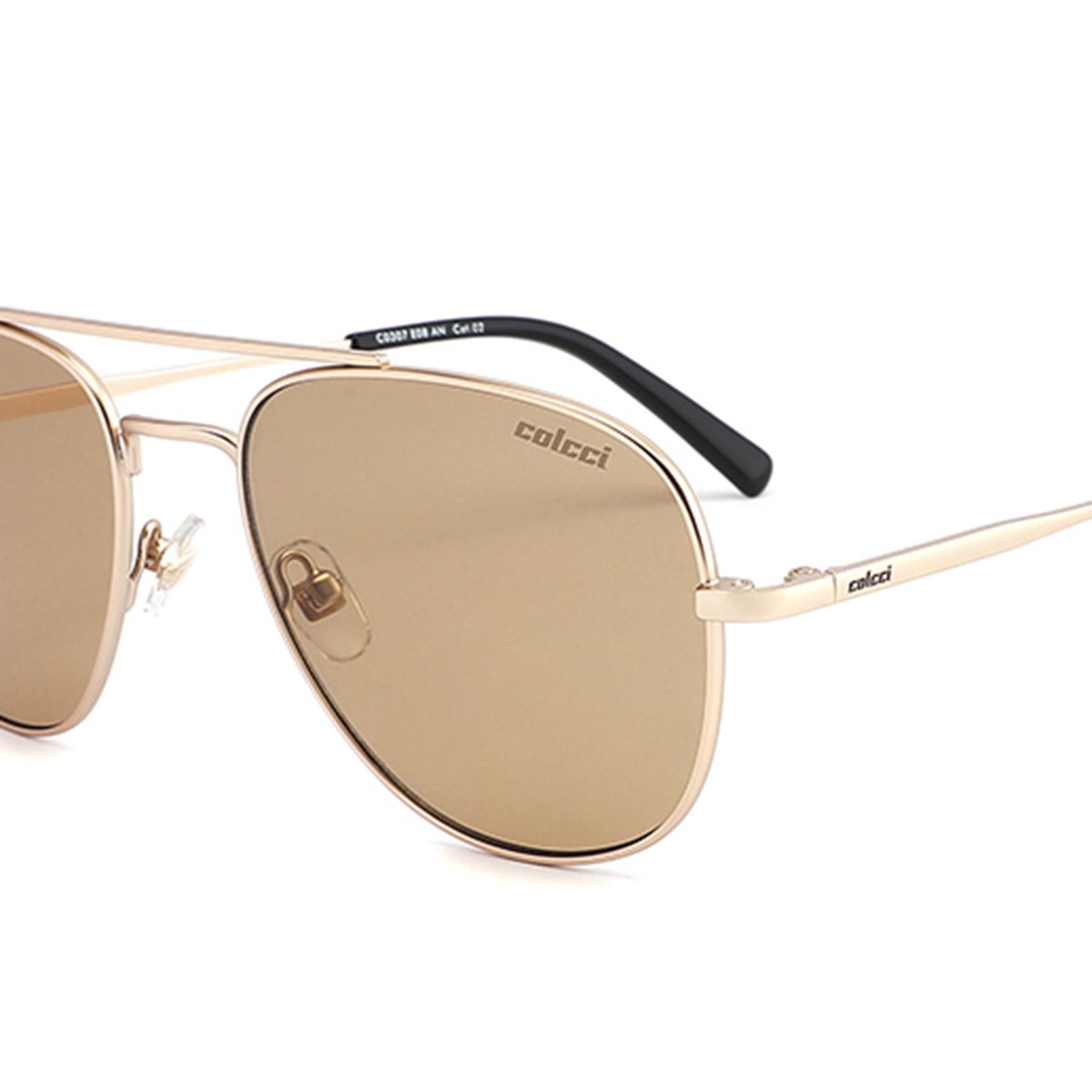 Oculos Solar Colcci C0307E08AN Dourado Fosco Lente Marrom cat1 Dourado 3