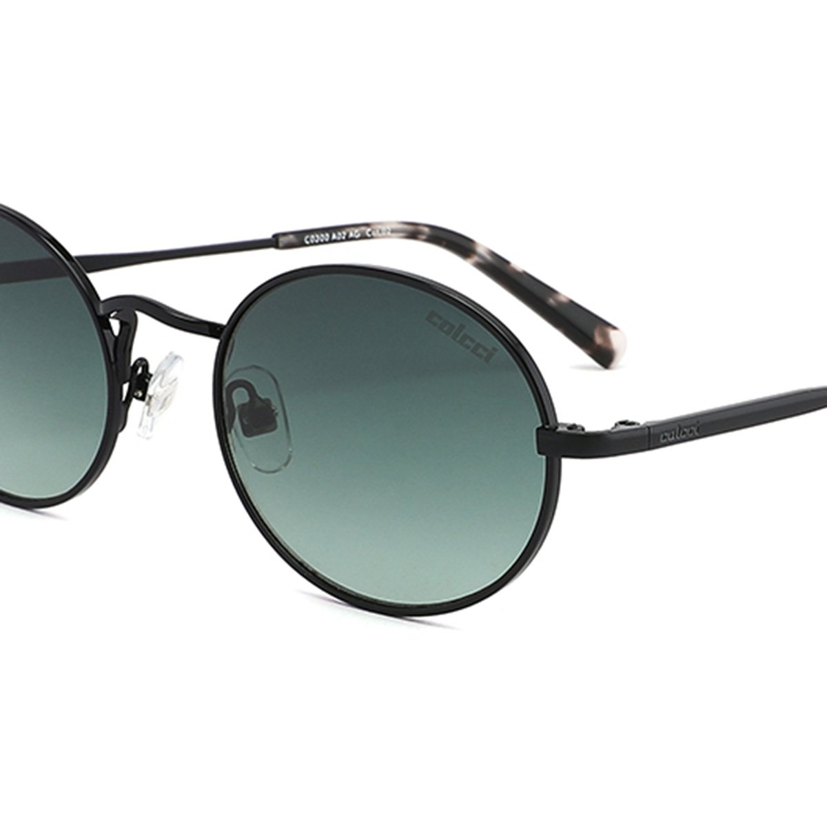 Oculos Solar Colcci C0300a02ag Preto Brilho Lente Verde Degrade cat1 Preto 3