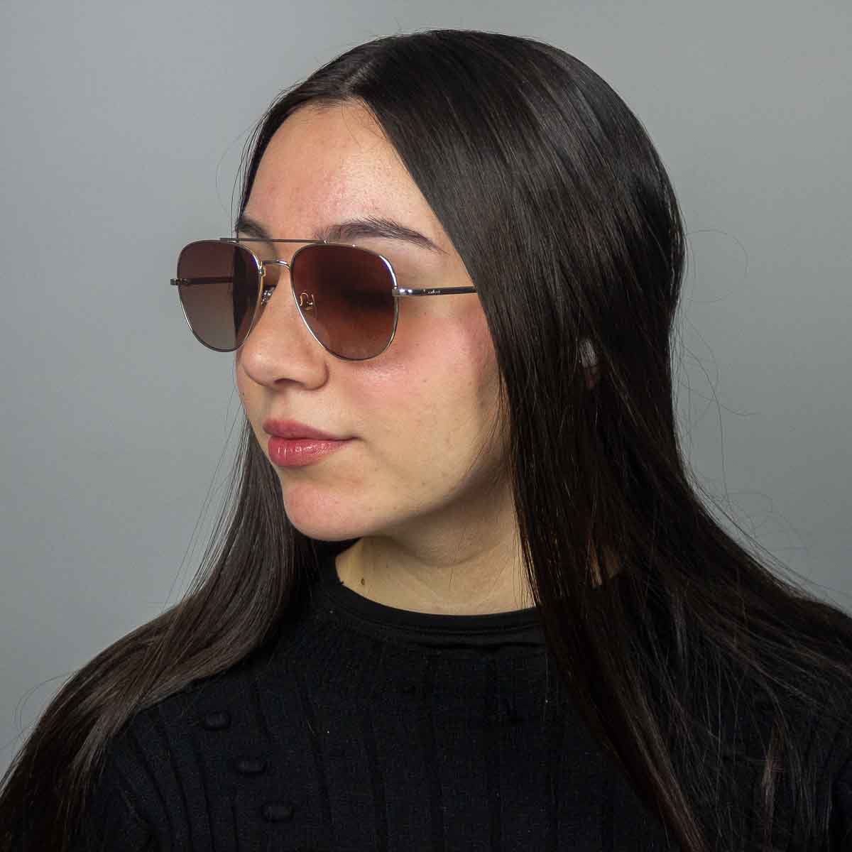 Oculos Solar Colcci C0307E2734 Dourado Brilho Lente Marrom Degrade cat1 Dourado 5