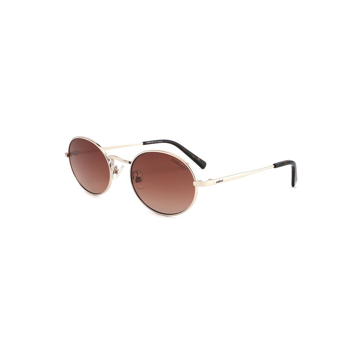 Oculos Solar Colcci C0300e2734 Dourado Brilho Lente Marrom Degrade cat1