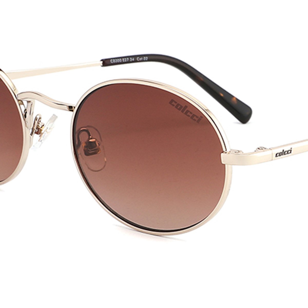Oculos Solar Colcci C0300e2734 Dourado Brilho Lente Marrom Degrade cat1 Dourado 3