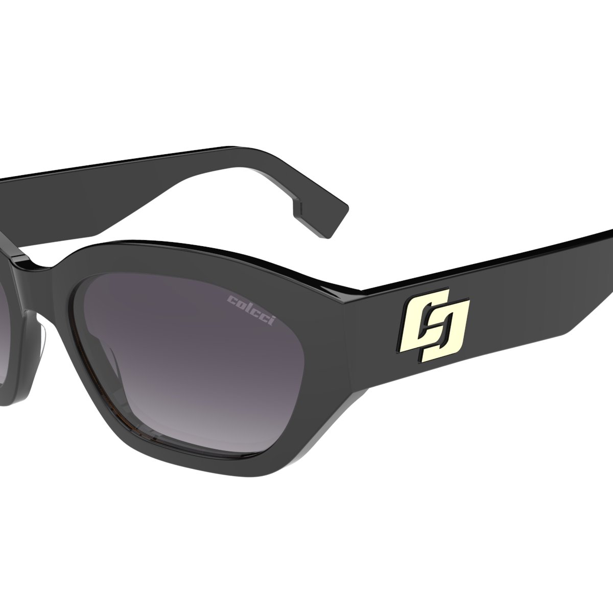 Oculos Solar Colcci Petra C0317a0233 Preto Brilho Lente Cinza Degrade cat1 Preto 3