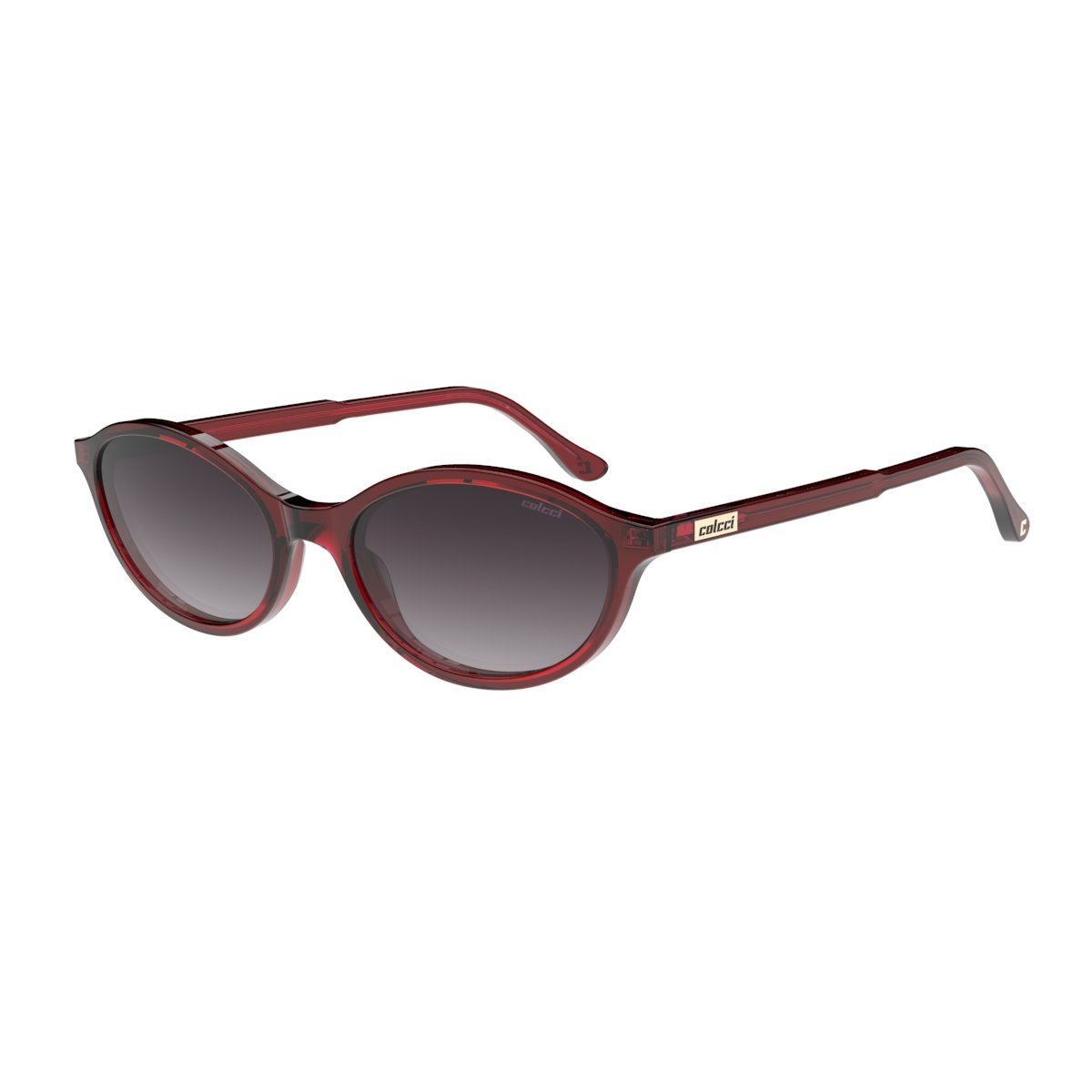 Oculos Solar Colcci Charlotte Sun C0311c5733 Vermelho Translucido Lente Cinza Degrade cat1