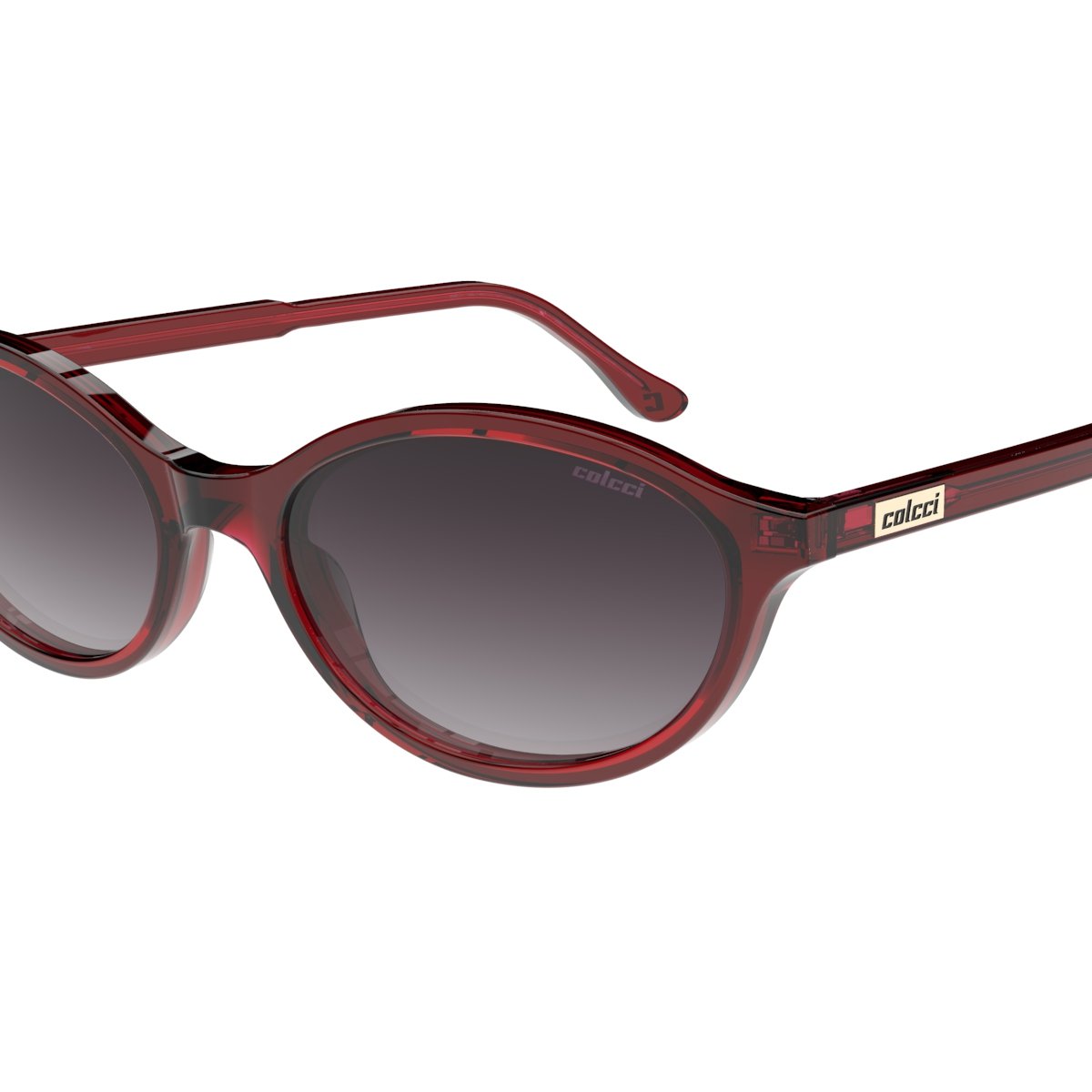 Oculos Solar Colcci Charlotte Sun C0311c5733 Vermelho Translucido Lente Cinza Degrade cat1 Vermelho 3