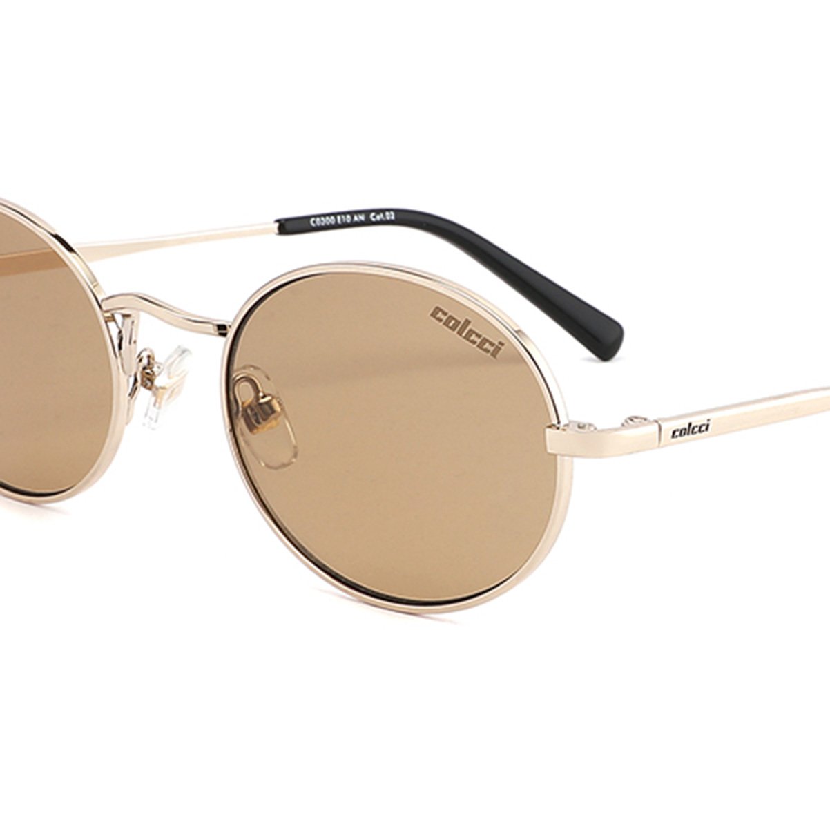 Oculos Solar Colcci C0300e10an Dourado Brilho Lente Marrom cat1 Dourado 3
