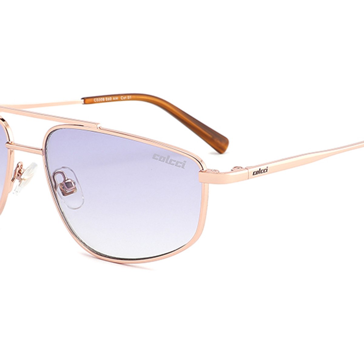 Oculos Solar Colcci C0308E60AM Rose Brilho Lente Roxo Degrade cat1 Rosa 3