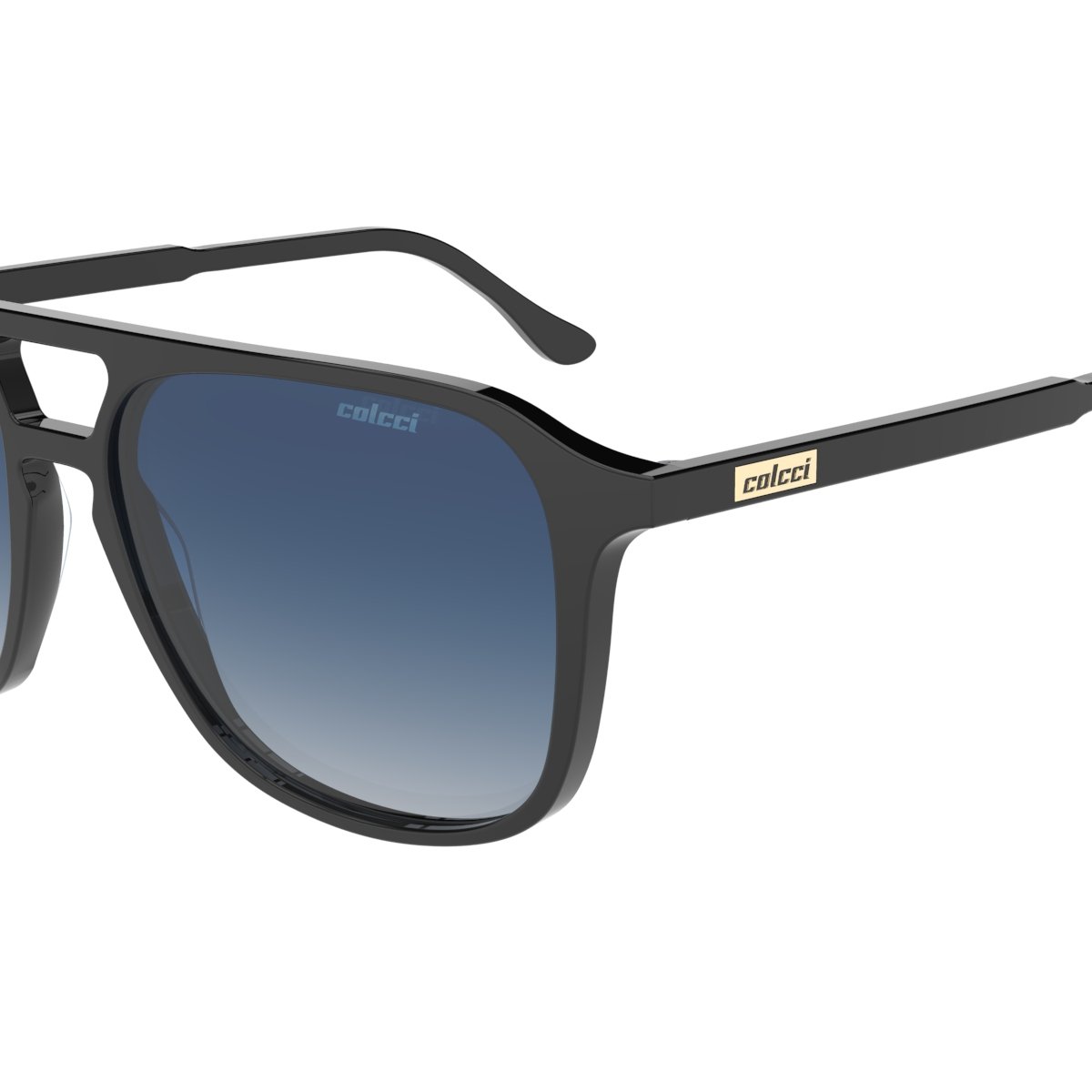 Oculos Solar Colcci Hunter C0319a0286 Preto Brilho Lente Azul Degrade cat1 Preto 3