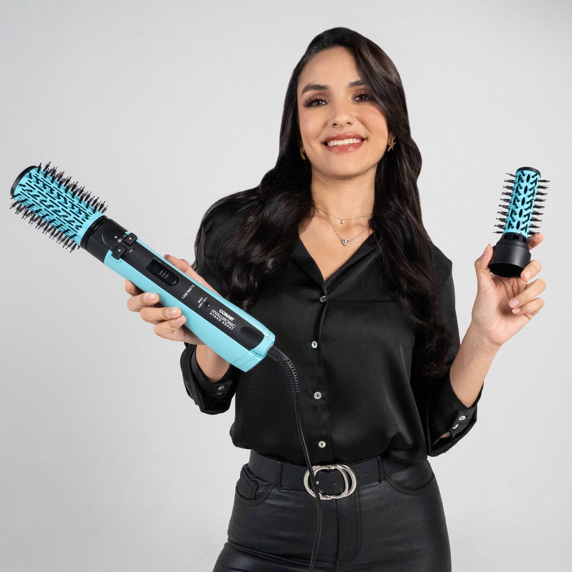Escova Secadora Rotativa Rotating Hyaluronic Conair Bivolt 4