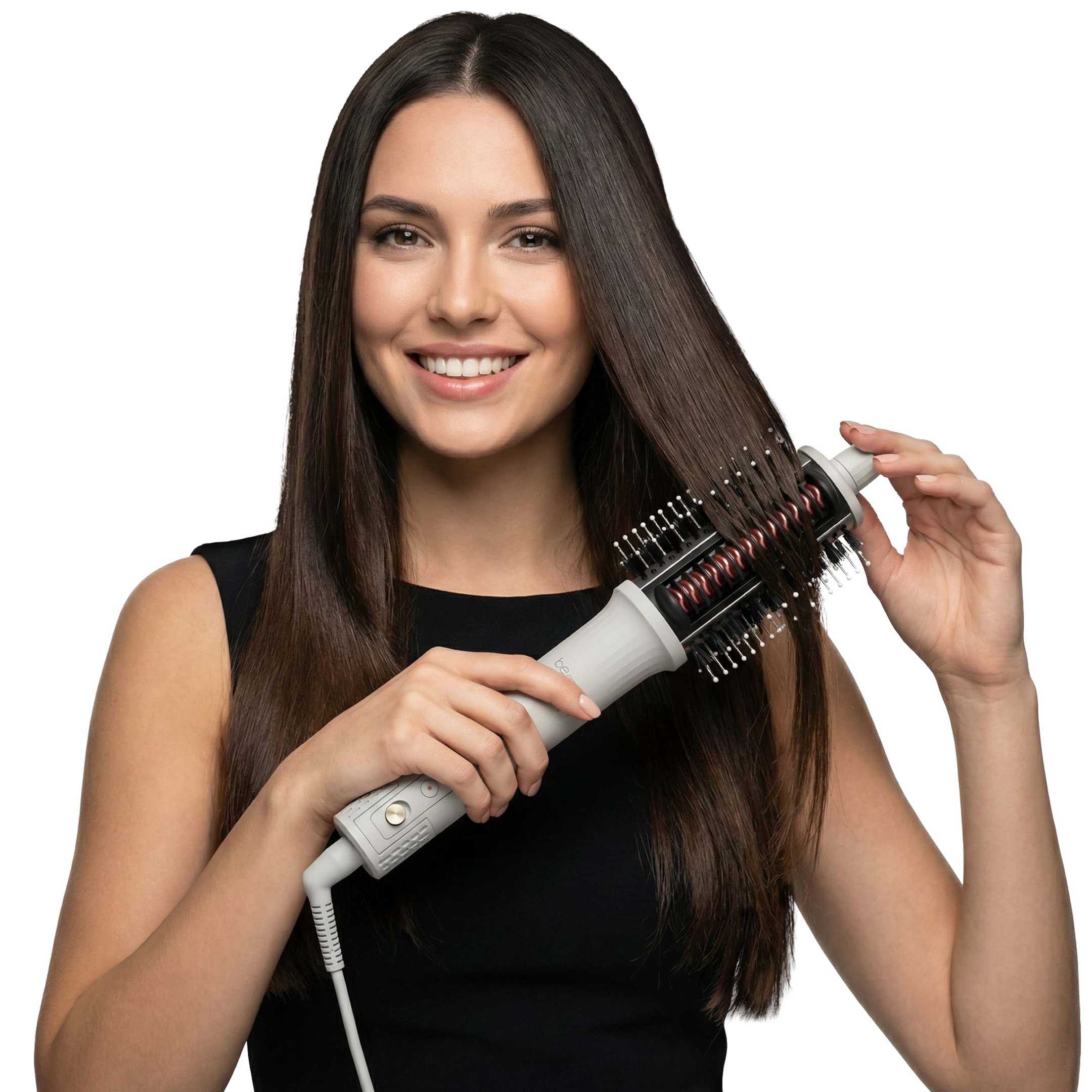 Escova Hot Brush 4 em 1 be emotion Polishop Branco 11
