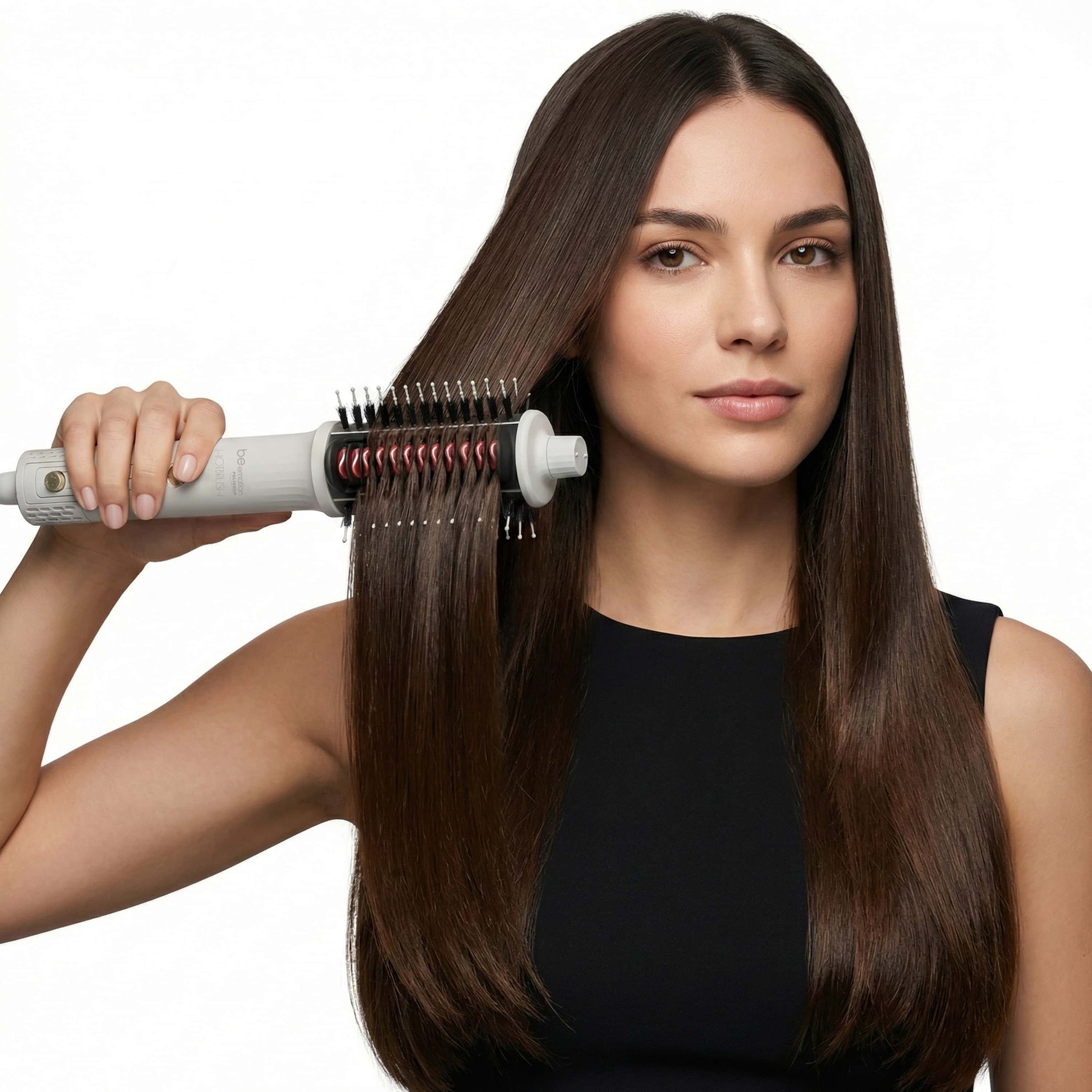 Escova Hot Brush 4 em 1 be emotion Polishop Branco 12