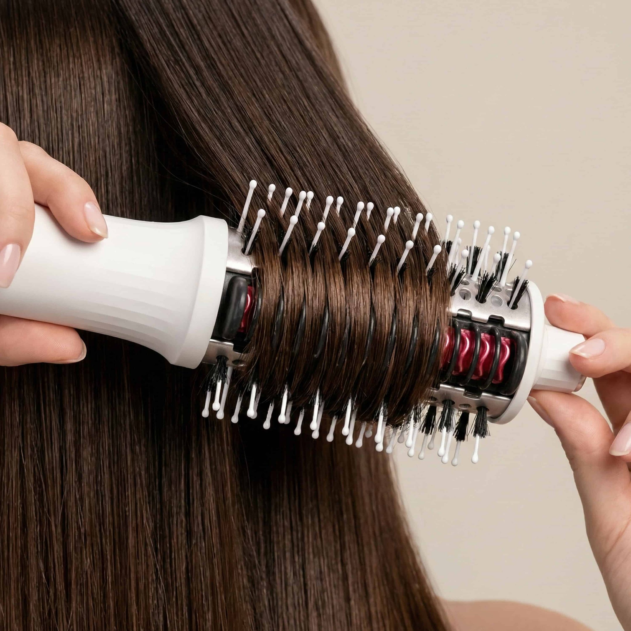 Escova Hot Brush 4 em 1 be emotion Polishop Branco 8