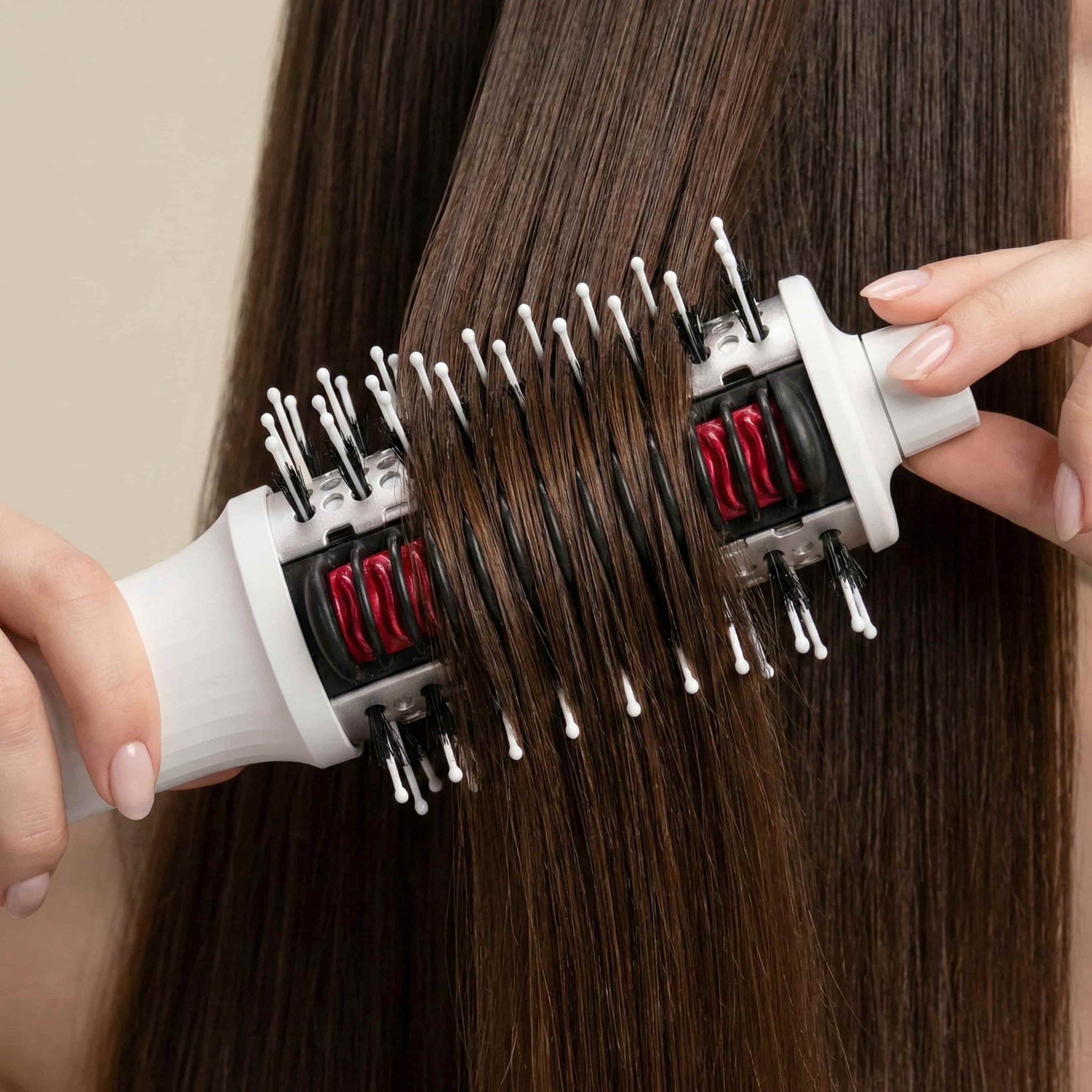 Escova Hot Brush 4 em 1 be emotion Polishop Branco 9