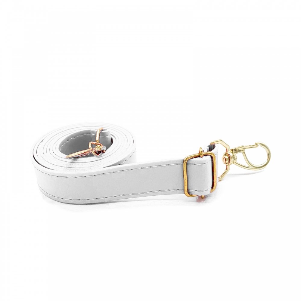 Bolsa Clutch Festa Haldrys Detalhes Alça Dourada Fixa e Alça Removivel Branco 5