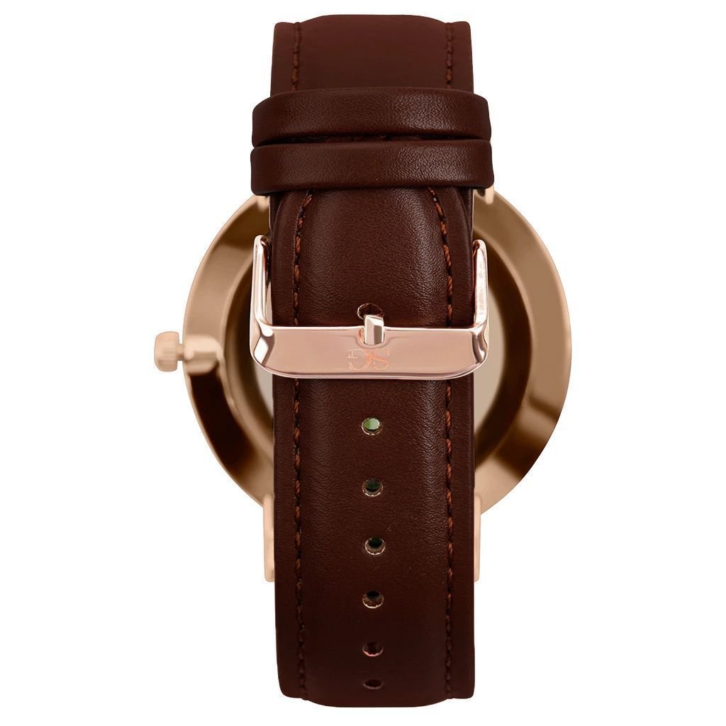 Relógio Masculino Brooklyn Rosé Gold 40mm Marrom 4