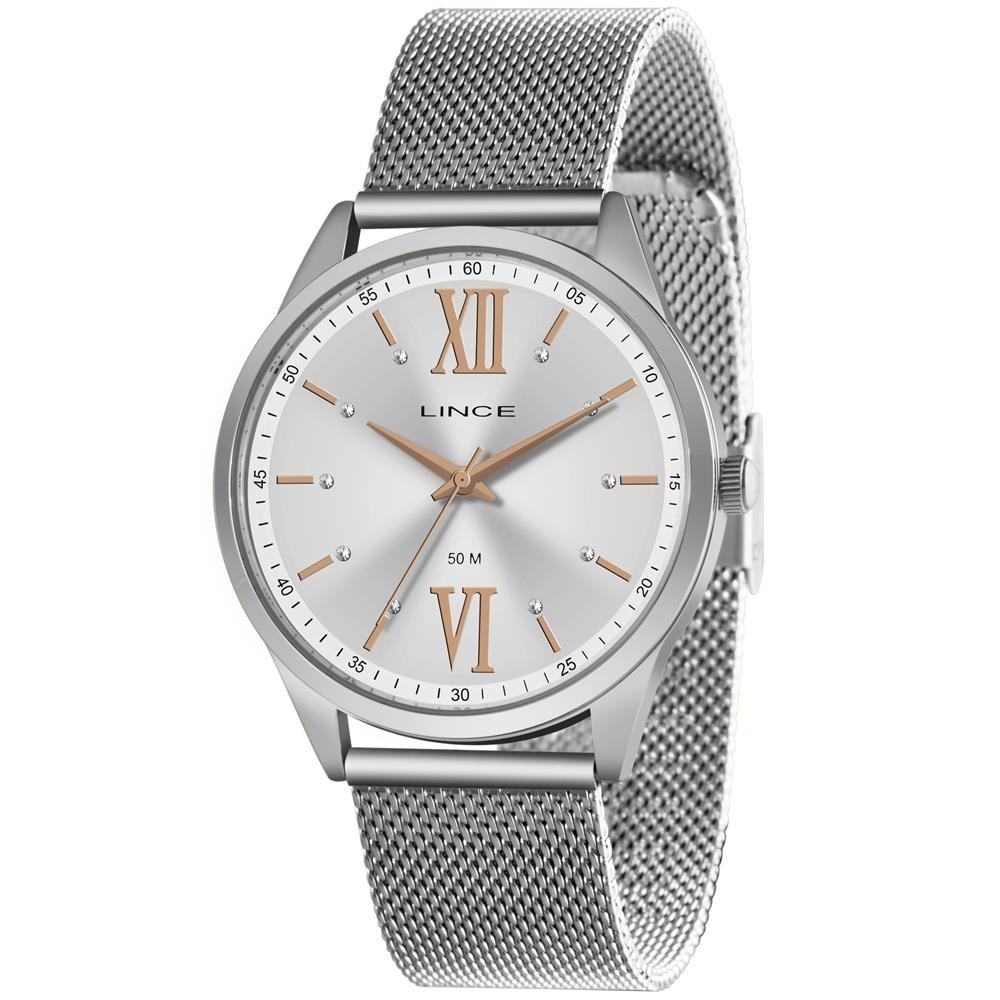 Relógio Lince Feminino Ref: Lrmh161l S3sx Casual Prateado Cinza 1