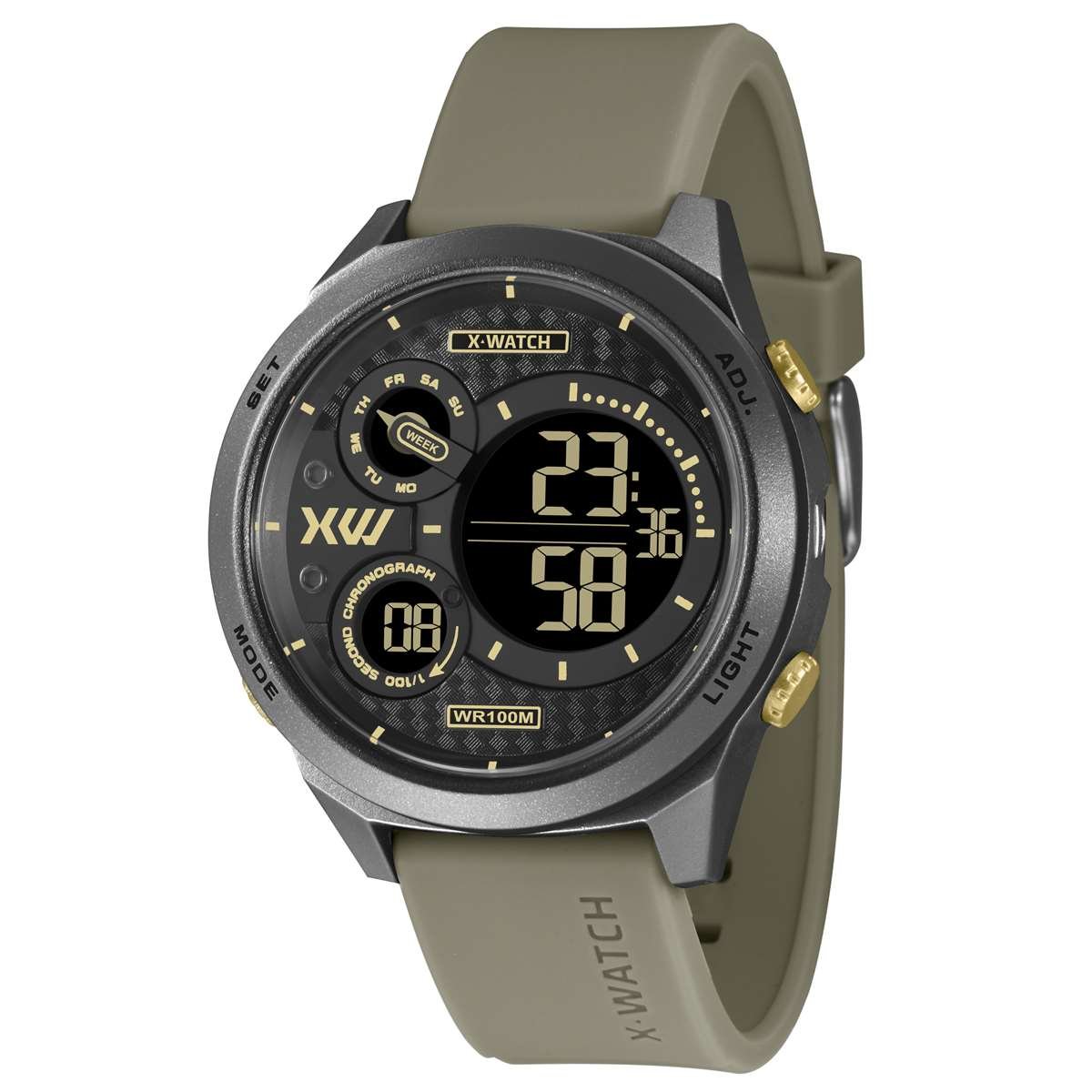 Relógio X-Watch Masculino Ref: Xmppd660 Pxex Esportivo Digital Multicores 1