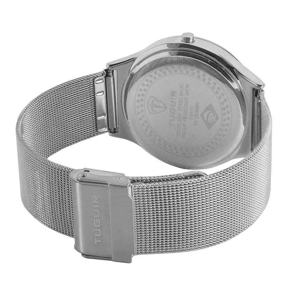 Relógio Tuguir Feminino Ref: Tg107 Tg30047 Digital LED Prateadi Prata 3
