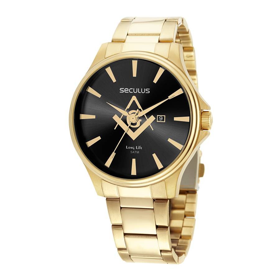 Relógio Lince Masculino Ref: Mrgh191l46 D1kx Casual Dourado Dourado