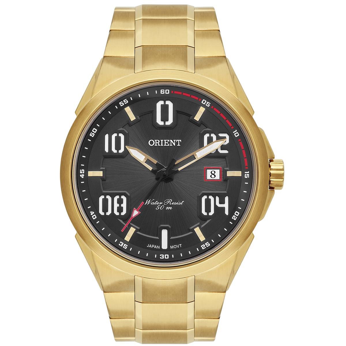 Relógio Orient Masculino Ref: Mgss1247 P2kx Casual Dourado