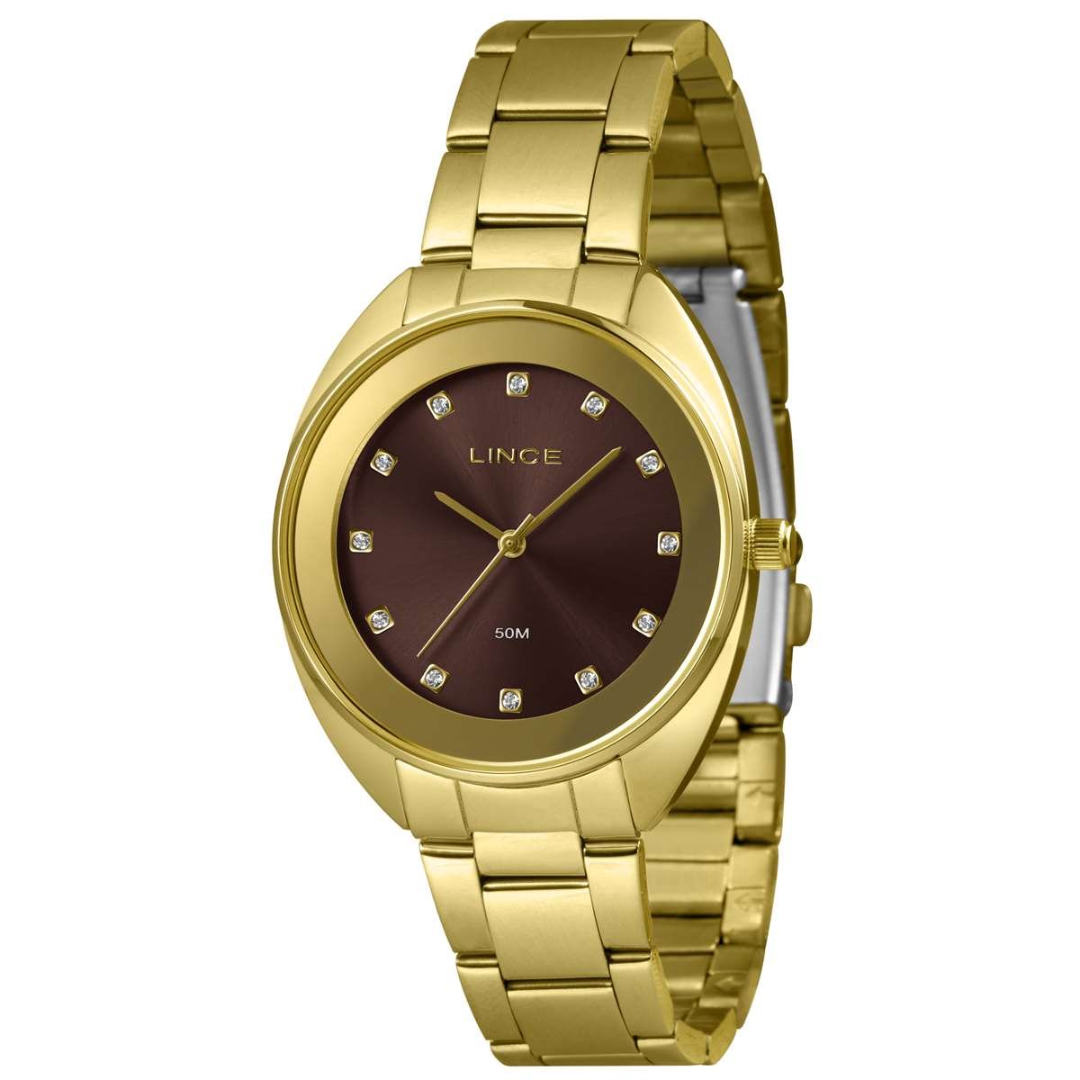 Relógio Lince Feminino Ref: Lrgj151l38 N1kx Casual Dourado Dourado 1
