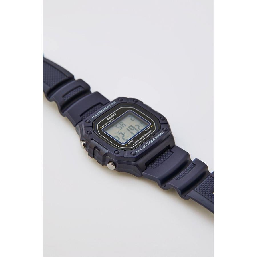 Relógio Casio Masculino Ref: W-218h-2avdf Retangular Digital Azul Azul 3