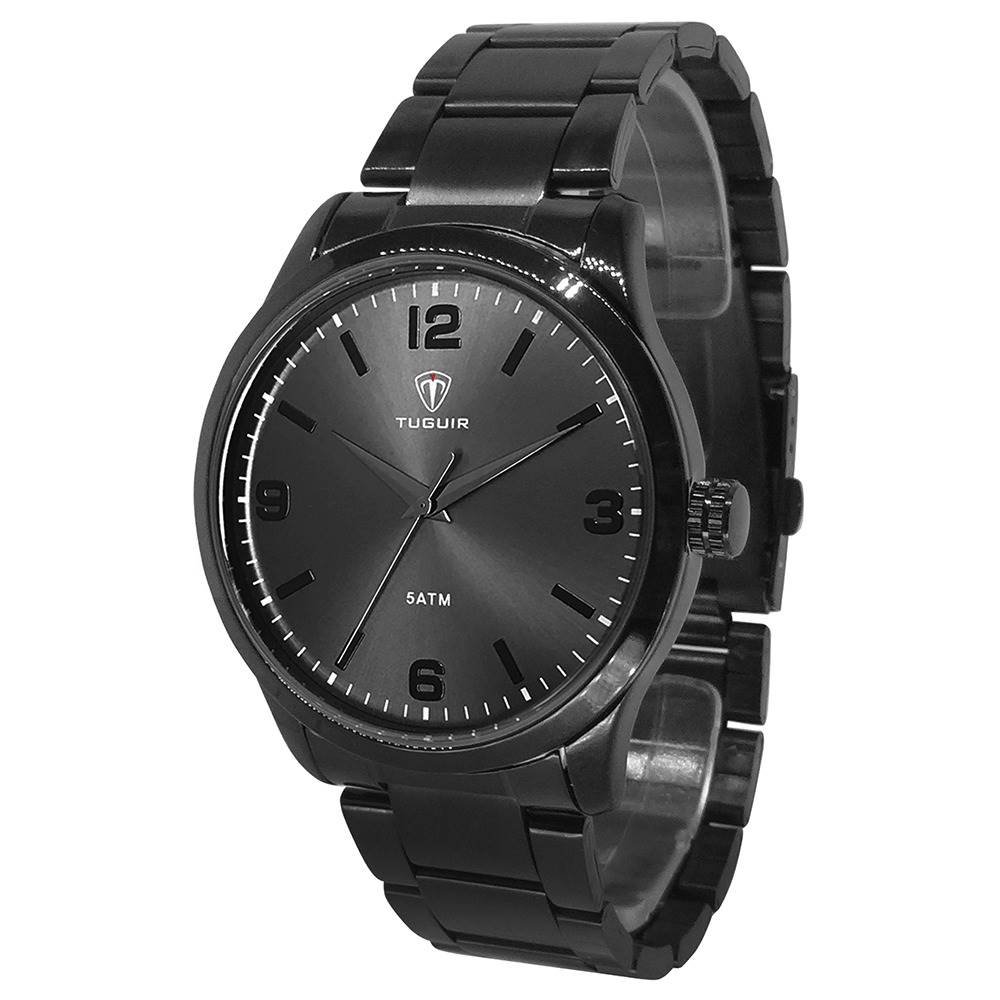 Relógio Tuguir Masculino Ref: Tg156 Tg30180 Casual Black Preto 2