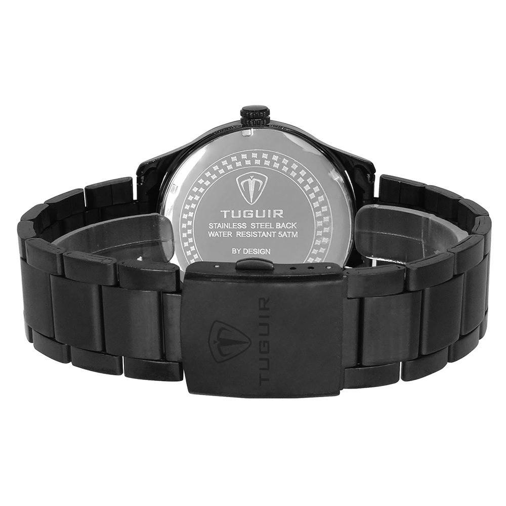 Relógio Tuguir Masculino Ref: Tg156 Tg30180 Casual Black Preto 3