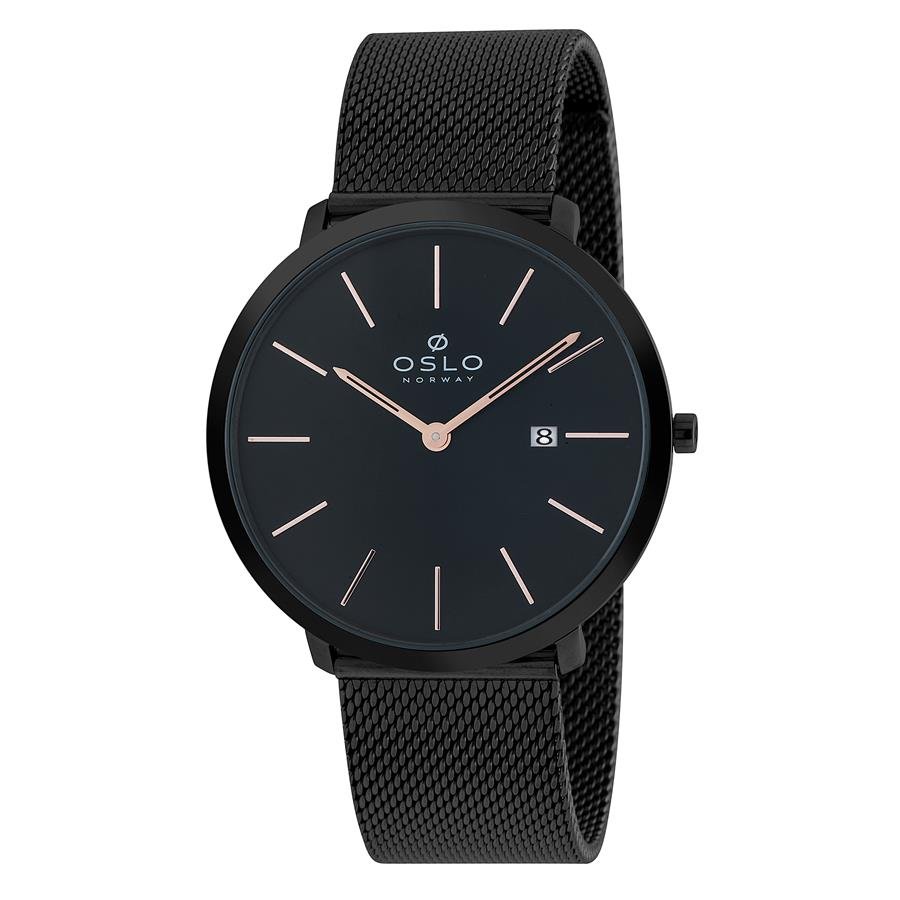Relógio Oslo Masculino Ref: Ompsss9u0001 P1px Slim Black Preto 1