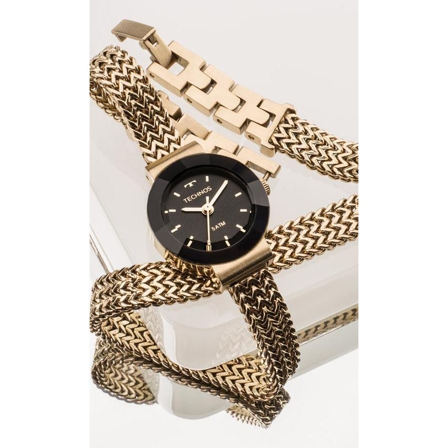 Relógio Technos Feminino Ref: 5y20ip/4p Mini Dourado Dourado 4