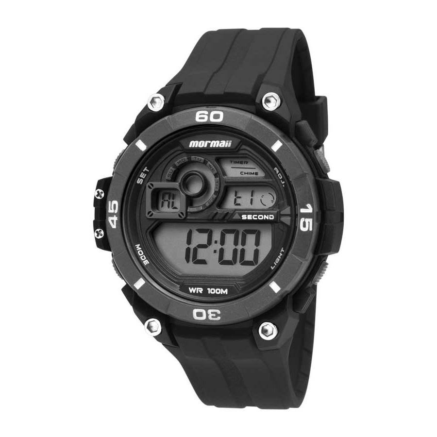 Relógio Mormaii Masculino Ref: Mo2019/8p Esportivo Digital Preto 1