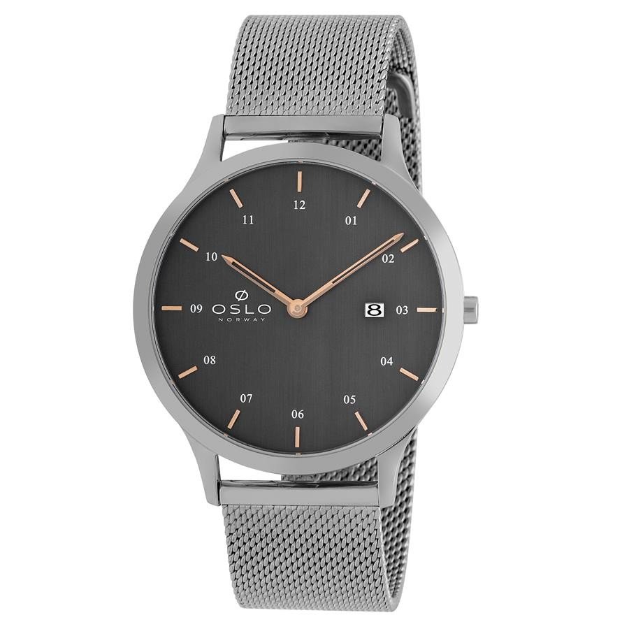Relógio Oslo Masculino Ref: Ombsss9u0012 G2sx Slim Prateado Cinza 1
