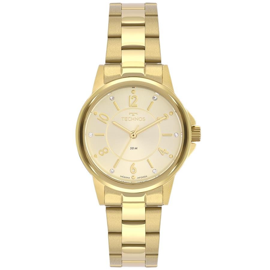 Relógio Technos Feminino Ref: 2035mtp/1x Elegance Dourado