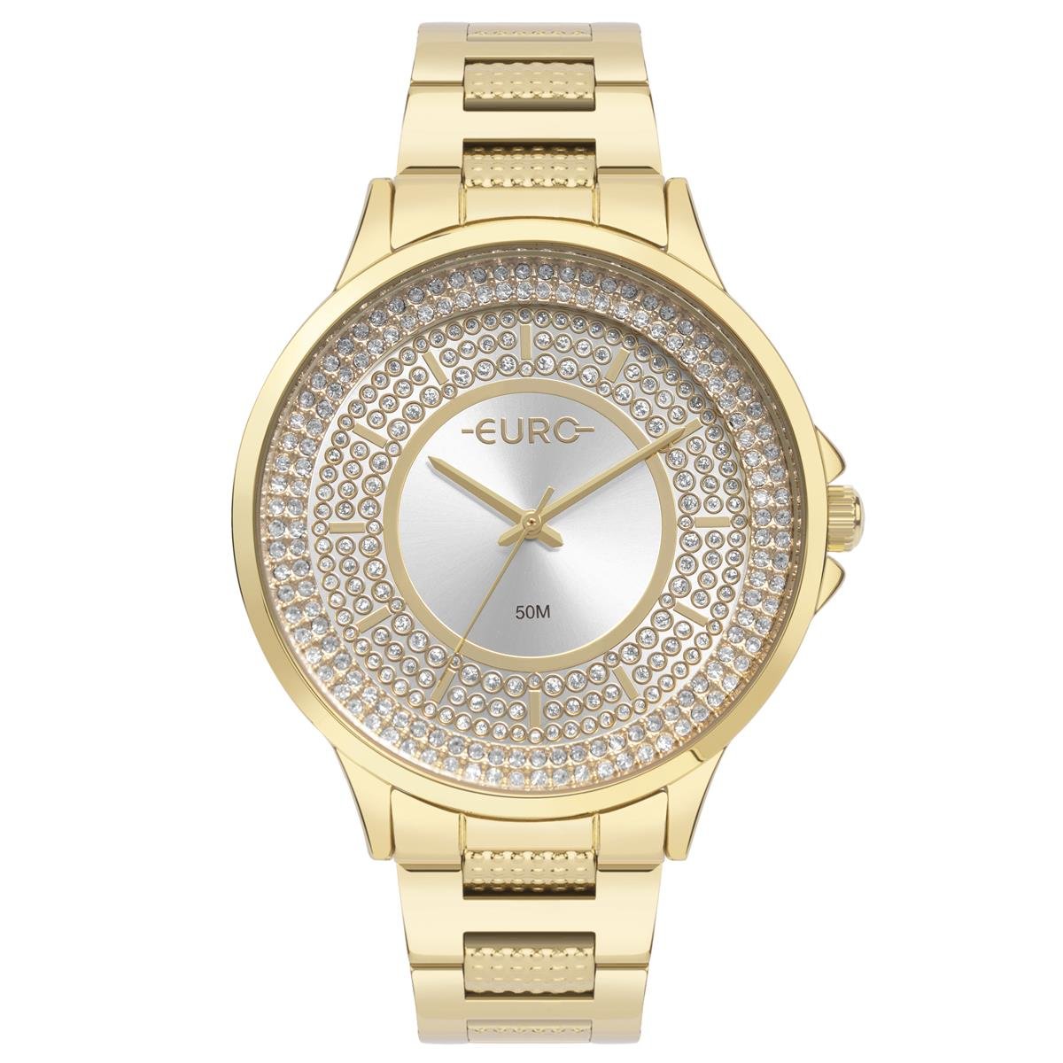 Relógio Euro Feminino Ref: Eu2035ytv/4k Stones Dourado Dourado 1