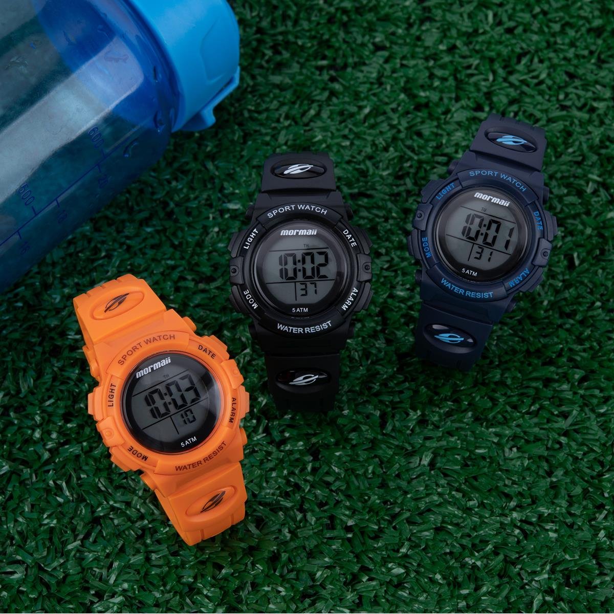 Relógio Mormaii Masculino Ref: Mo03121aa/8a Infantil Azul Digital Azul 4