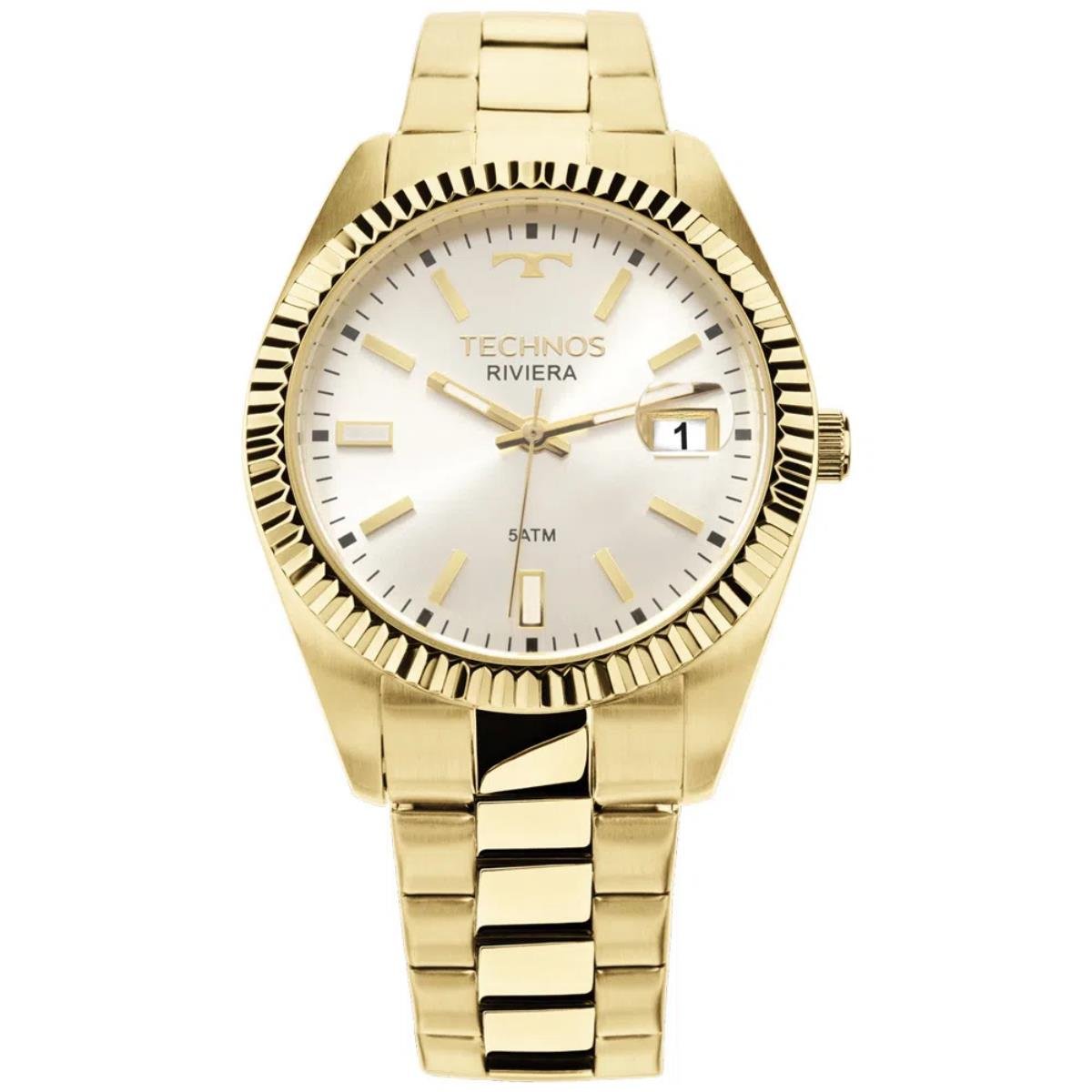 Relógio Technos Feminino Ref: 2115ktrtdy/4k Clássico Riviera Dourado