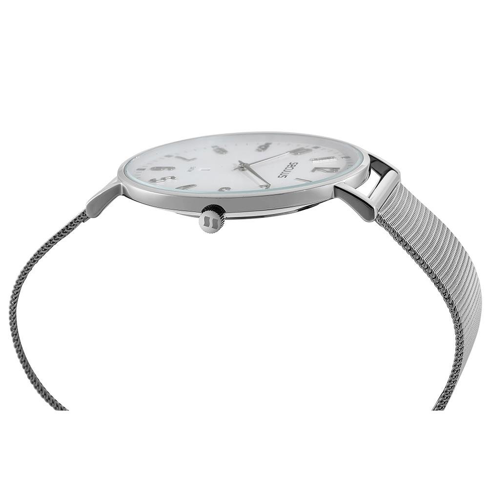 Relógio Seculus Masculino Ref: 77181g0svna1 Casual Mesh Prateado Prata 3
