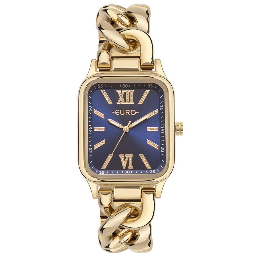 Relógio Euro Feminino Ref: Eu2035yuf/4a Bracelete Retangular Dourado Dourado 1