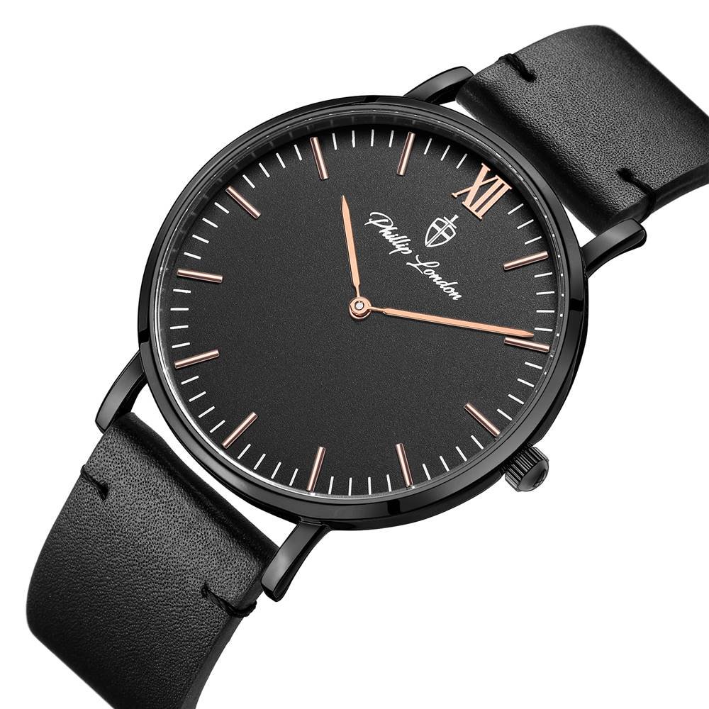 Relógio Phillip London Masculino Ref: Pl80364112m Pr N Casual Black Preto 2