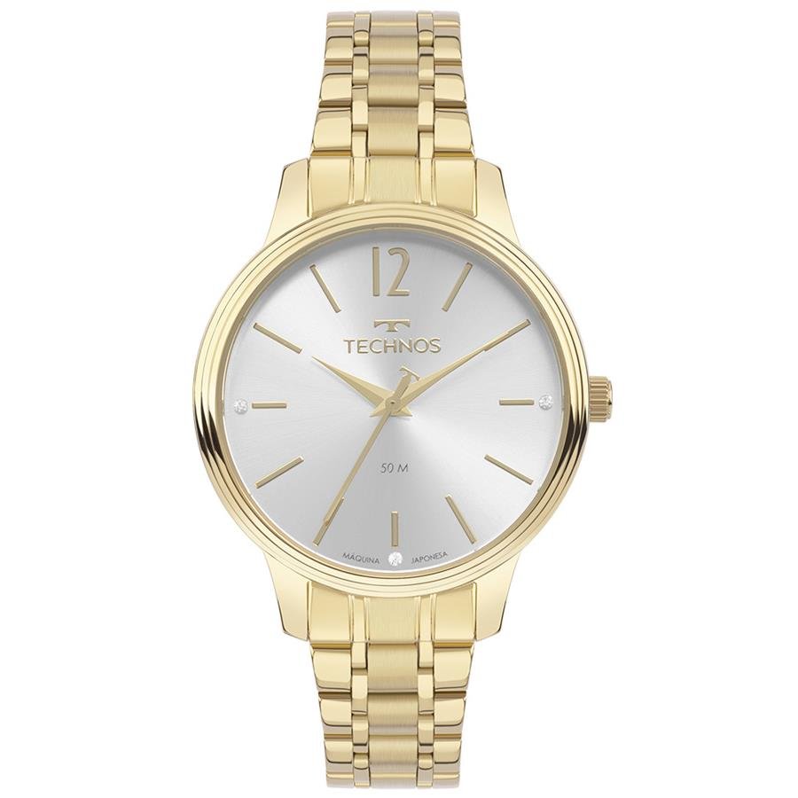 Relógio Technos Feminino Ref: 2036mra/1k Elegance Dourado Dourado 1
