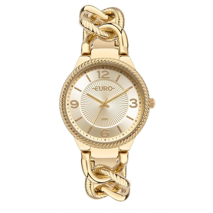 Relógio Euro Feminino Ref: Eu2035yuu/4d Bracelete Dourado Dourado 1