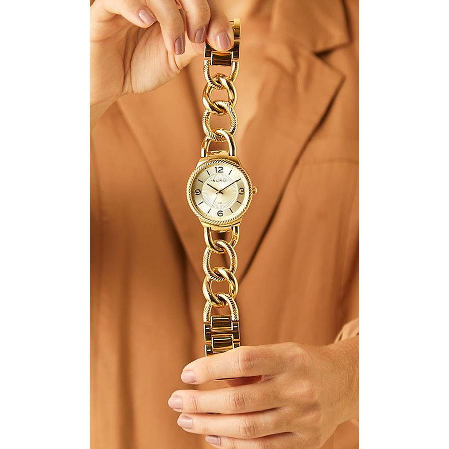 Relógio Euro Feminino Ref: Eu2035yuu/4d Bracelete Dourado Dourado 2