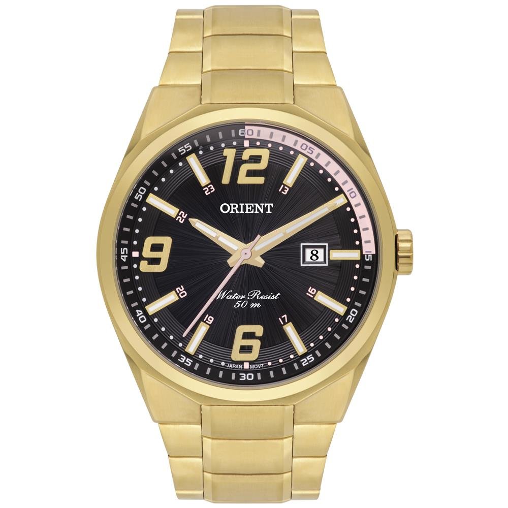 Relógio Orient Masculino Ref: Mgss1264 P2kx Casual Dourado Dourado 1