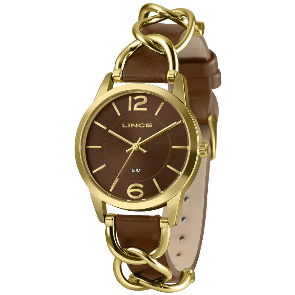 Relógio Lince Feminino Ref: Lrc4777l38 N2nx Casual Dourado Multicores 1