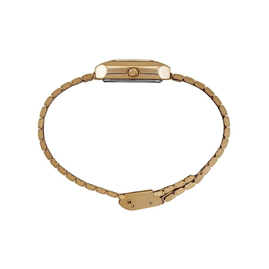 Relogio Mondaine Feminino Ref: 32584lpmvde1 Retangular Dourado Dourado 2
