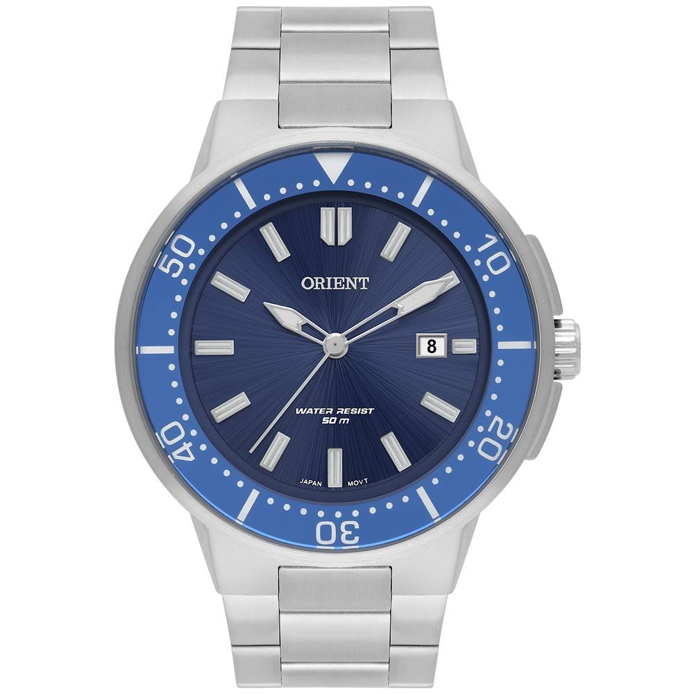 Relógio Orient Masculino Ref: Mbss1465 D1sx Casual Prateado Prata 1