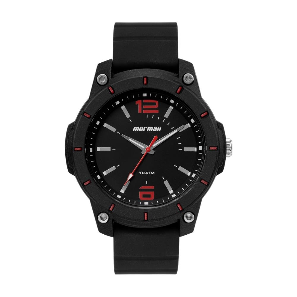Relógio Mormaii Masculino Ref: Mo2035lf/8r Esportivo Analógico Black Preto 1
