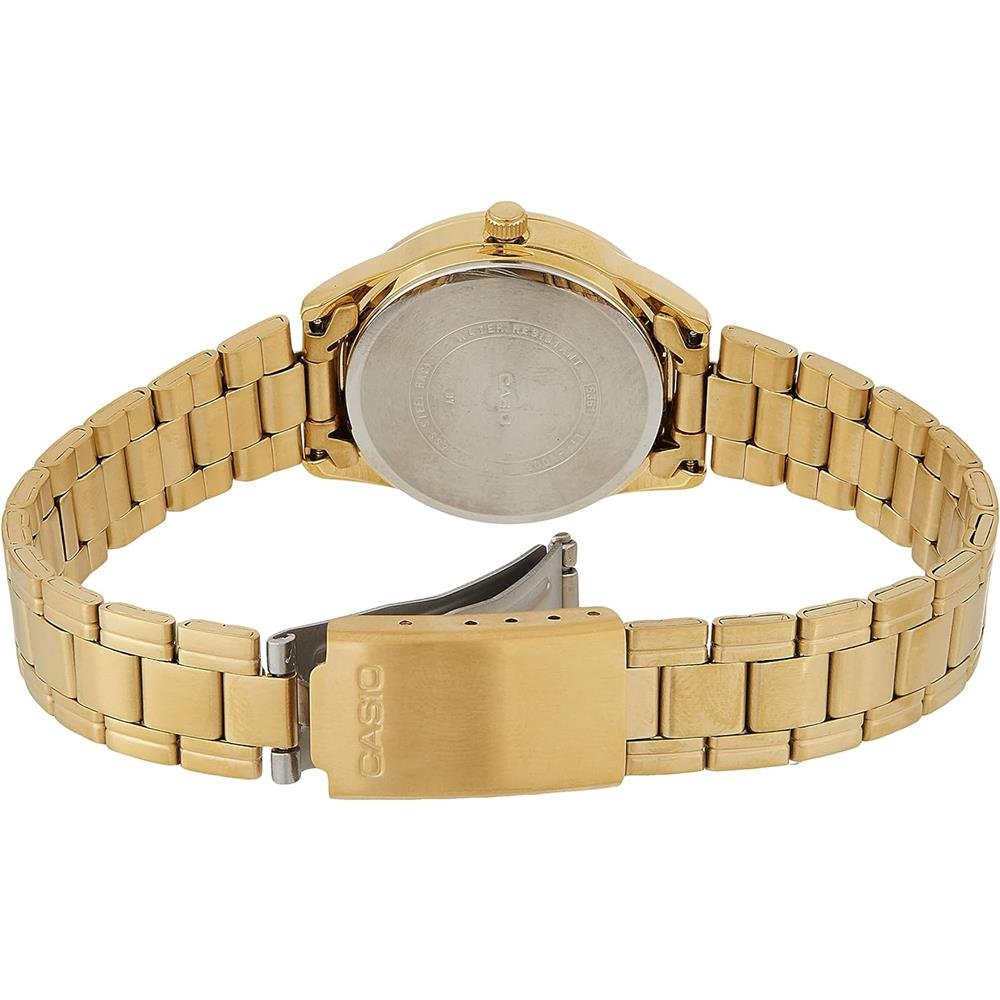 Relógio Casio Feminino Ref: Ltp-V005g-7budf Clássico Dourado Dourado 2