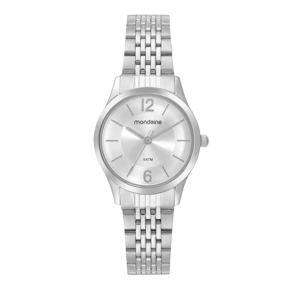 Relogio Mondaine Feminino Ref: 32698l0mvne3 Social Prateado Prata 1