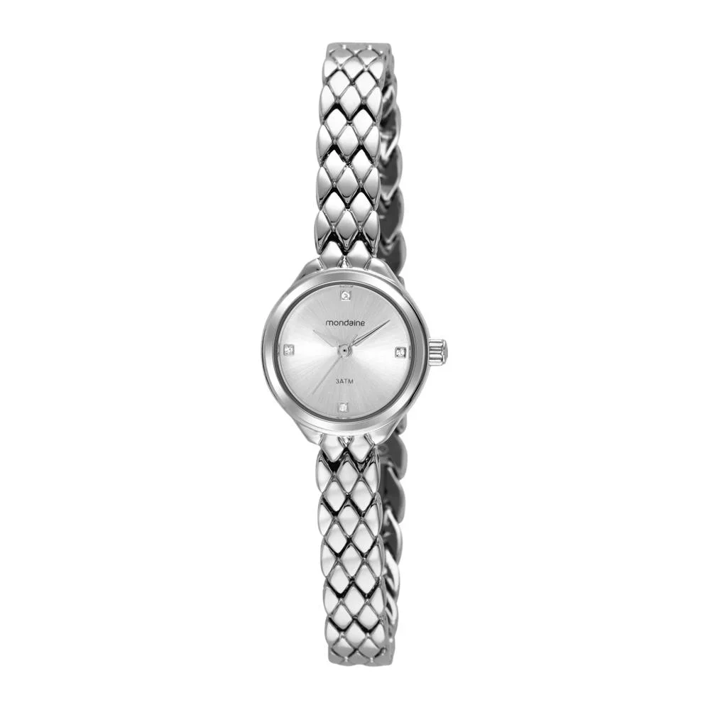 Relogio Mondaine Feminino Ref: 99614l0mvnm2 Social Mini Prateado Prata 1